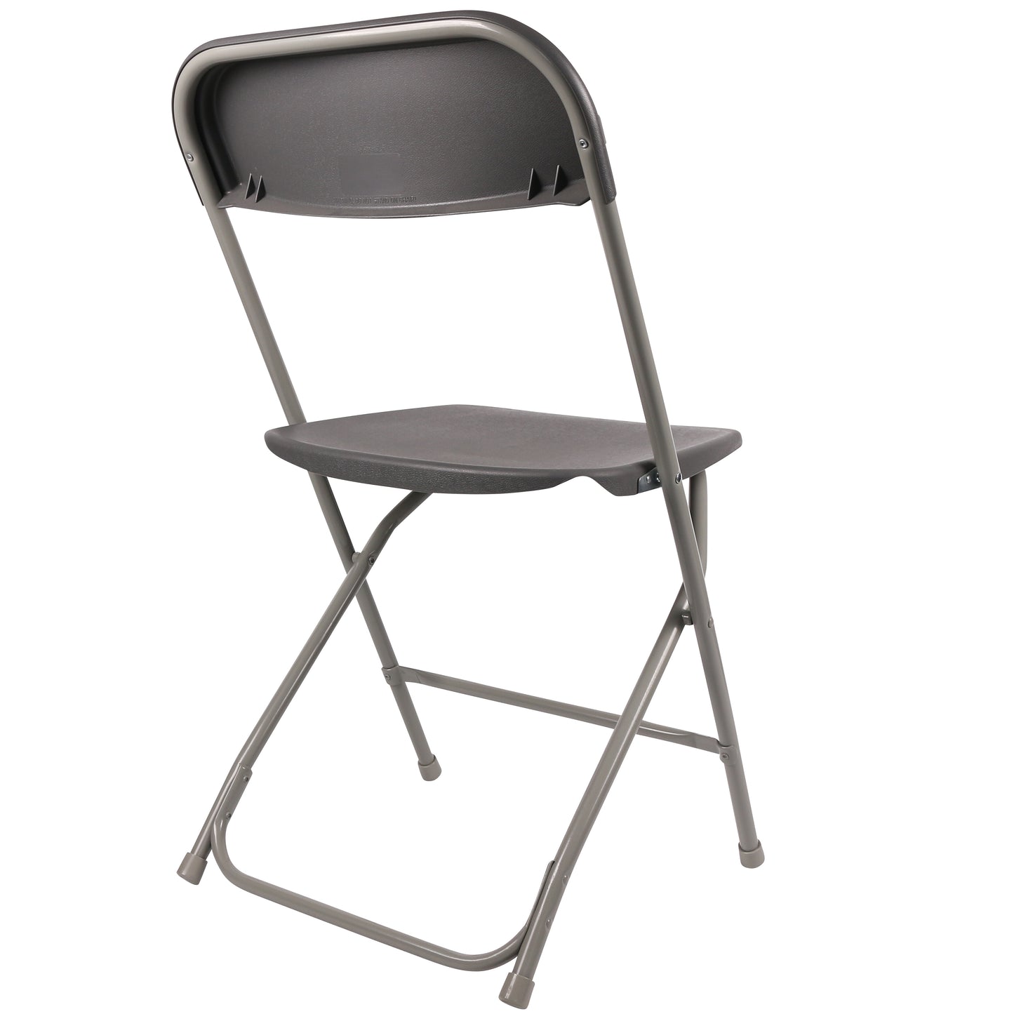 BTExpert Gray Plastic Folding Chair Steel Frame, High Capacity for Office, Wedding, Party, Picnic, Dining, Church, School - Set of 20