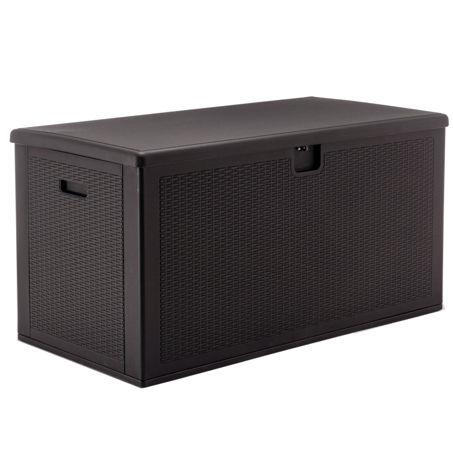 BTExpert 150 Gallon Large Deck Box, Outdoor Storage Box for Garden Tools Sports Equipment Lockable - Set of 2