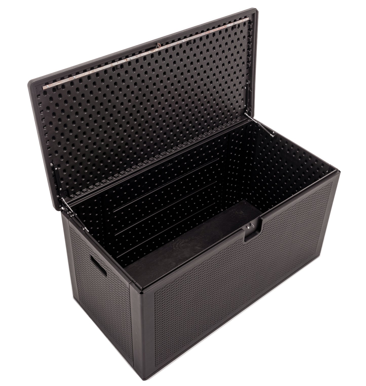 BTExpert 150 Gallon Large Deck Box, Outdoor Storage Box for Garden Tools Sports Equipment Lockable - Set of 2