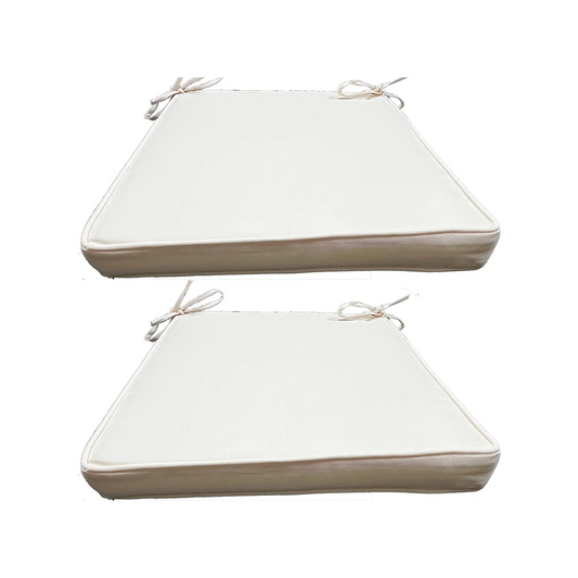 BTExpert 15"x15"x2" Outdoor Seat Cushions, Water-Resistant Pads for Patio, Bistro, Kitchen Chairs - Set of 2