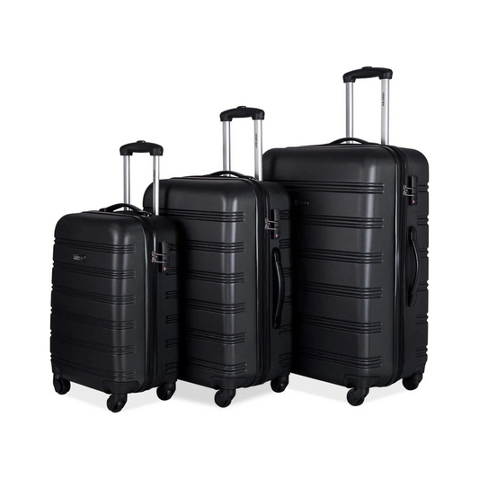BTExpert 3-Piece Ima Expandable Hardside Luggage Set with TSA Lock, Lightweight Spinner Suitcase