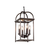 BTExpert Antique Metal Piedmont Foyer Lantern Chandelier, Bronze Gold Light