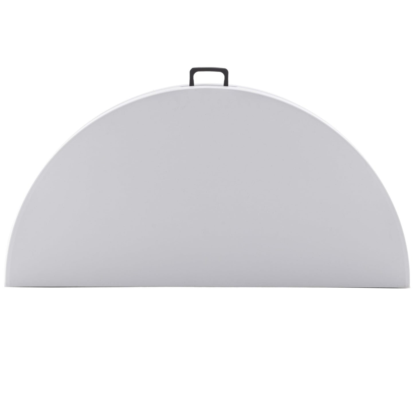 BTExpert 4ft Round Folding Table, White Plastic, Portable Commercial Indoor/Outdoor for Events, Patio, Home & Dining