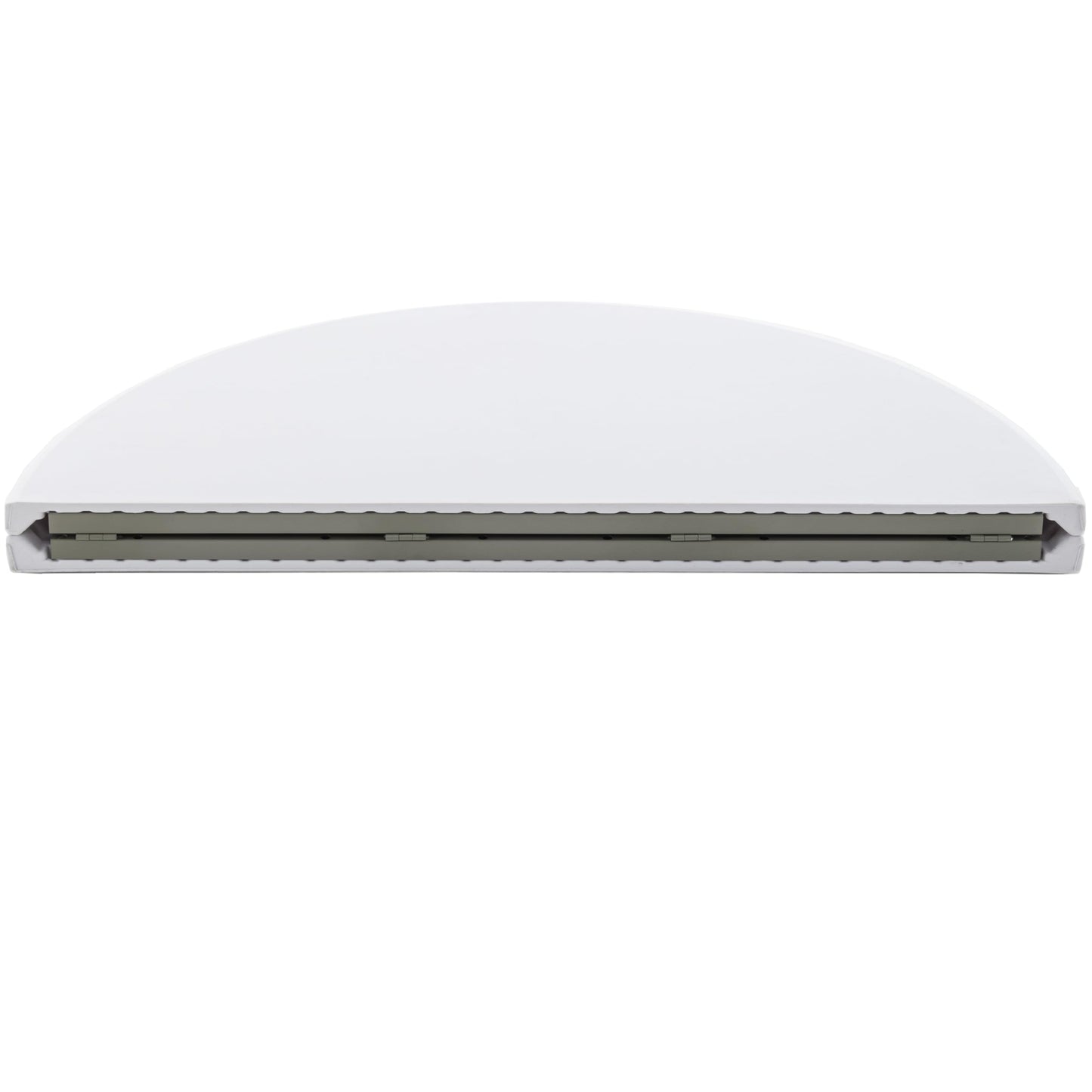 BTExpert 4ft Round Folding Table, White Plastic, Portable Commercial Indoor/Outdoor for Events, Patio, Home & Dining