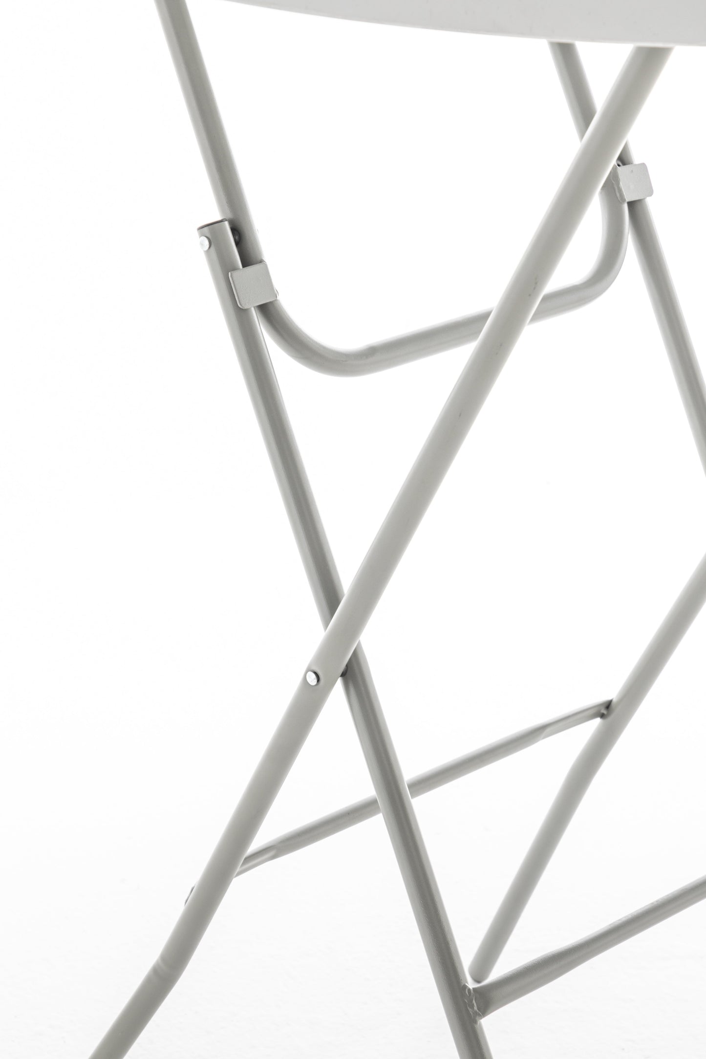 BTExpert 32" 2.6-Foot Round 43" Bar Height White Folding Table - In Store Only