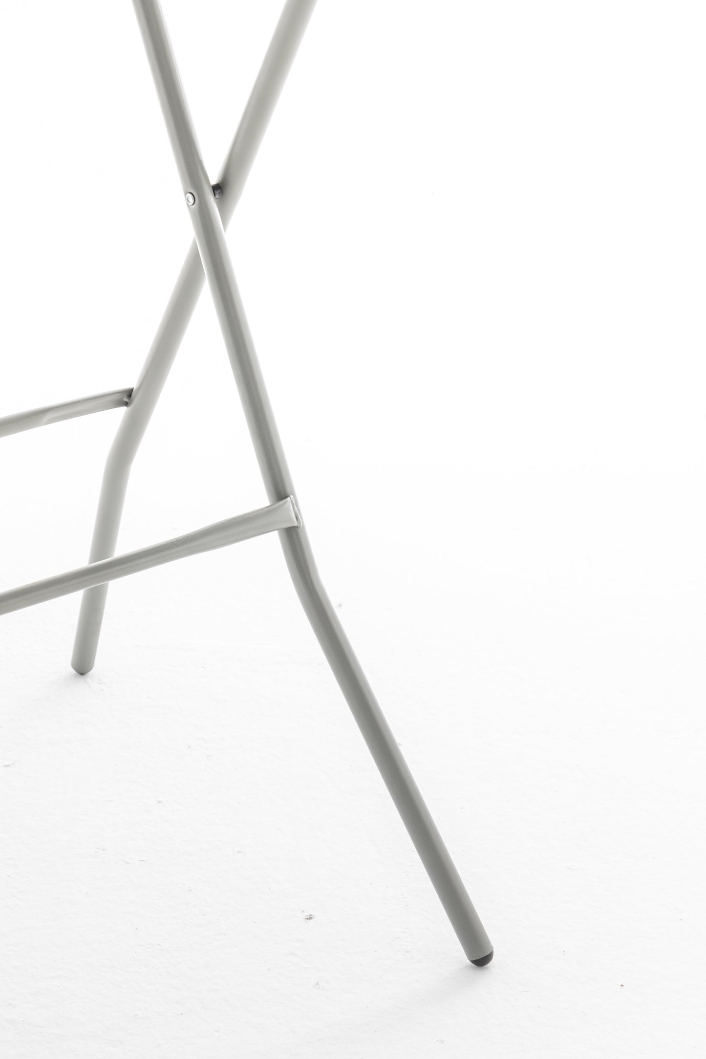 BTExpert 32" 2.6-Foot Round 43" Bar Height White Folding Table - In Store Only
