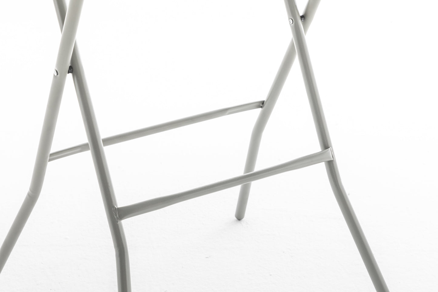 BTExpert 32" 2.6-Foot Round 43" Bar Height White Folding Table - In Store Only
