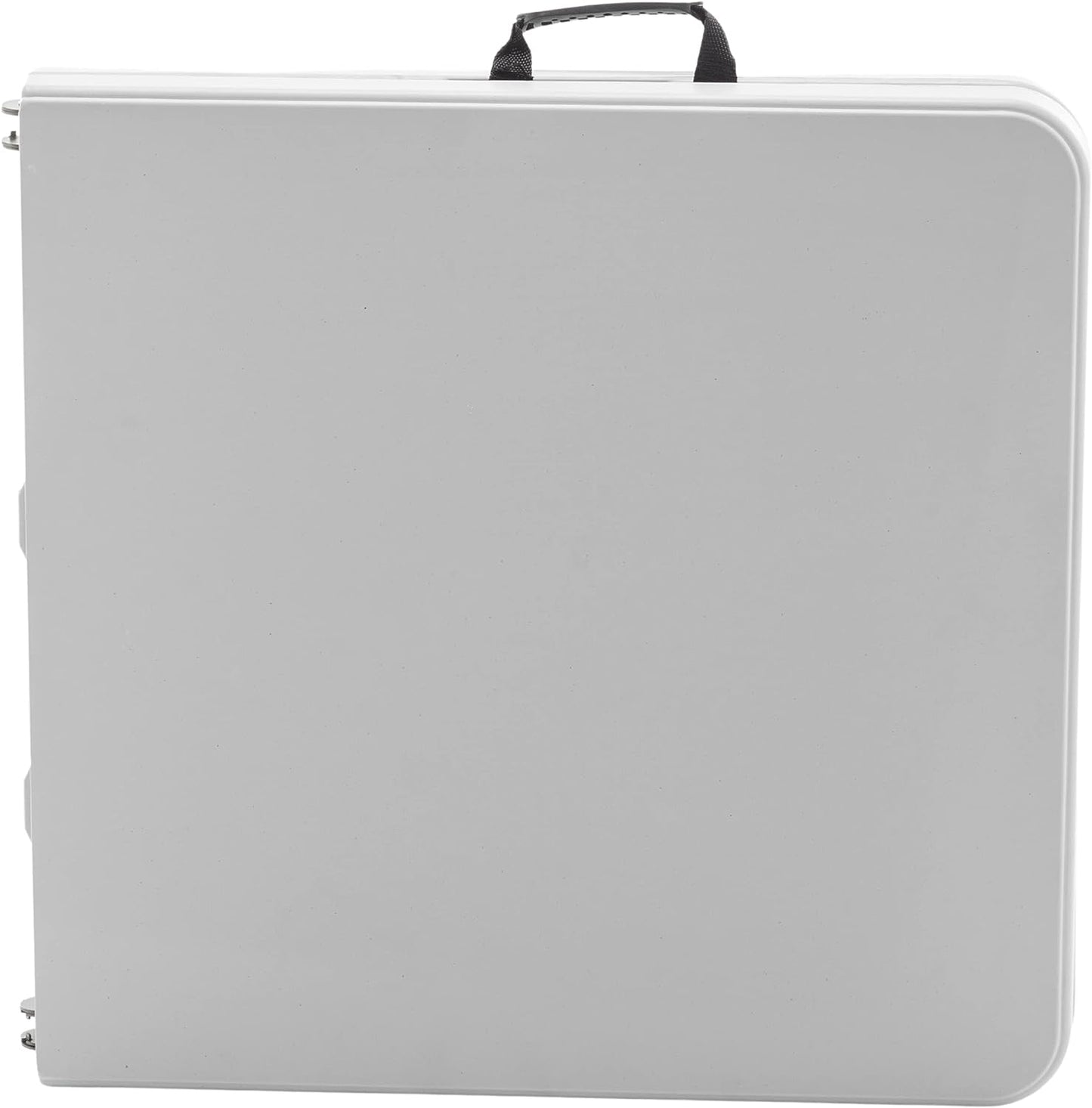 BTExpert 4ft Fold-in-Half Utility Table, Lightweight, Height Adjustable, Indoor/Outdoor, Easy to Clean – White