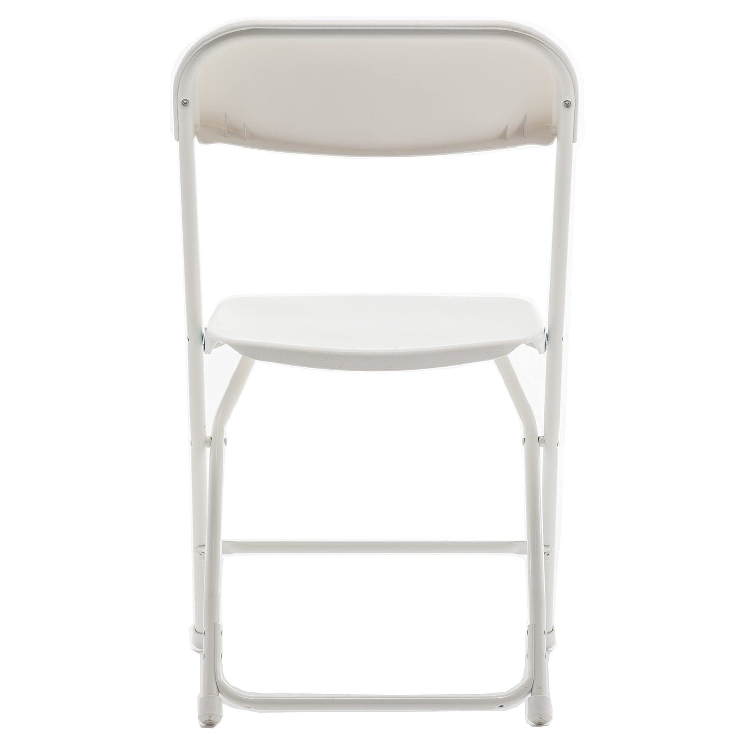 BTEXPERT Folding Card Portable, 32" Round Plastic Table 3 Adult Chairs for Board Games Nights Gatherings Party Home Indoor Outdoor Lightweight, 4 Piece Set, White & Granite White