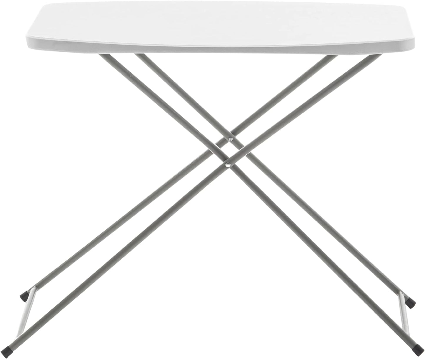 BTExpert 2.5ft Folding Utility Table, 29" x 19", Adjustable Height, Portable w/ Handle, Indoor/Outdoor - Set of 5