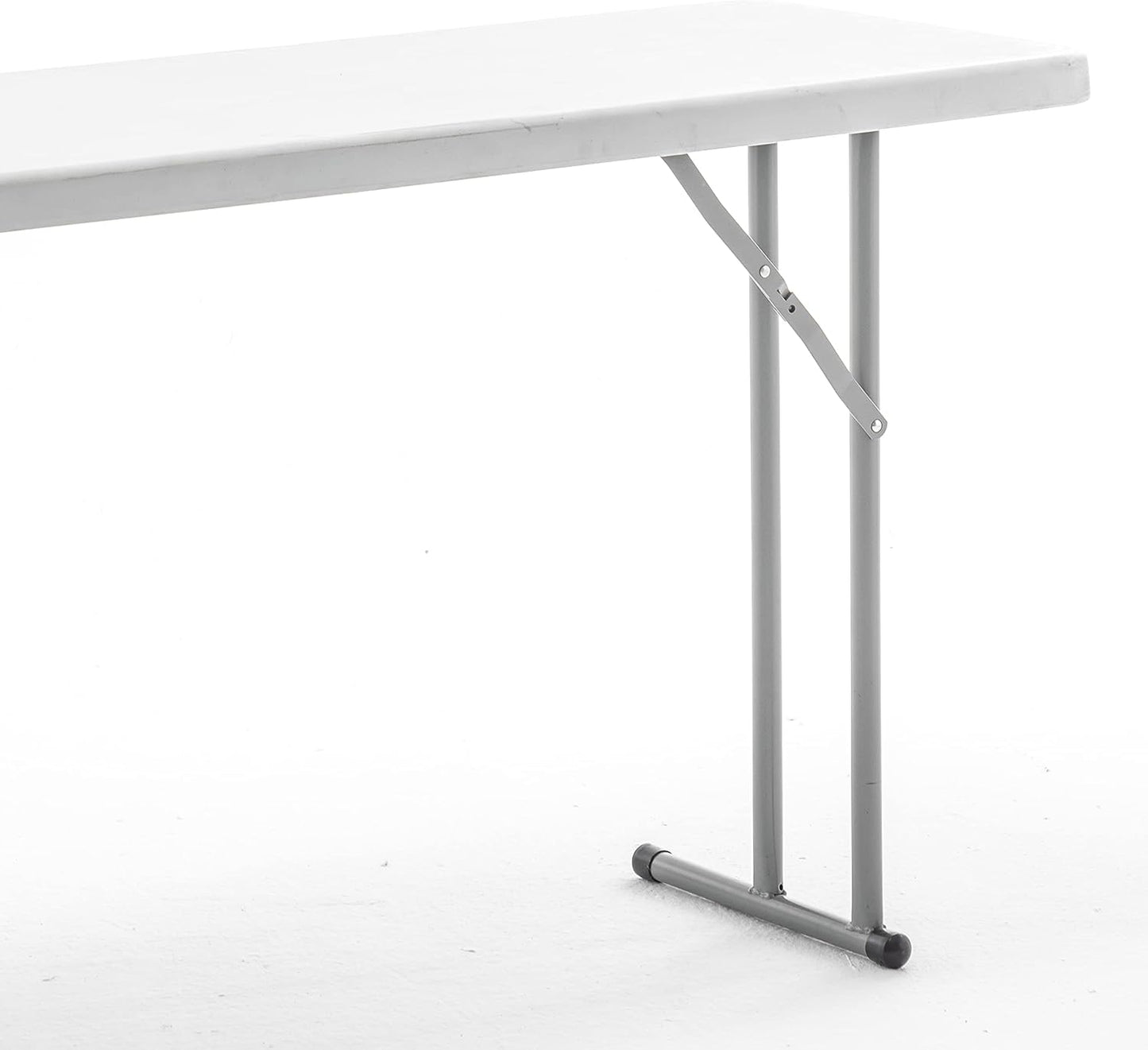 BTExpert 4-Piece Folding Seminar Table Portable & Chair Set, 6' x 18" x 29" Training Table & 3 Black Adult Chairs
