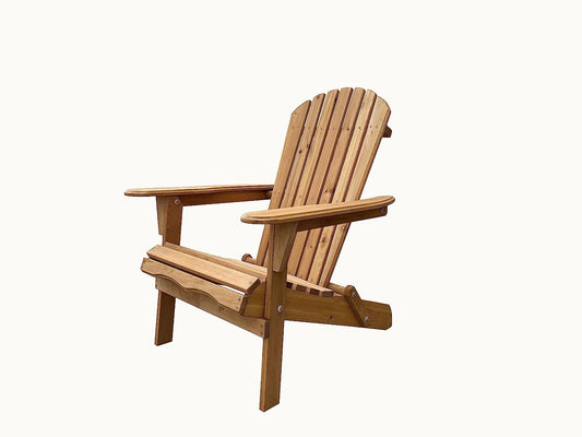 BTExpert Folding Adirondack Chair Half-Assembled Wooden Lounge for Lawn, Patio, Deck, Fire Pit, Pool, Beach, 350lb Capacity