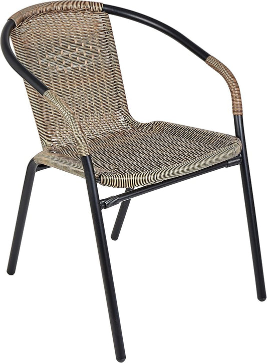 BTExpert Indoor Outdoor Brown Patio Backyard Bistro Restaurant Chairs - Set of 2 (in store only)