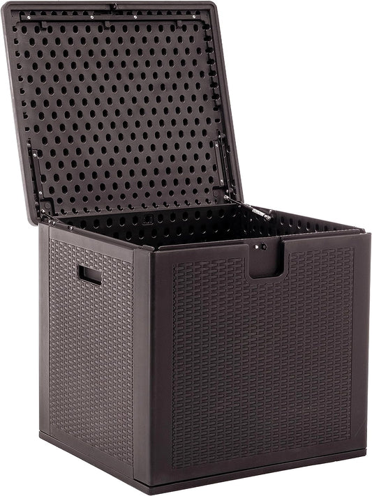 BTExpert 80 Gallon Box, Outdoor Storage Garden Tools Pool Equipment Waterproof Lockable