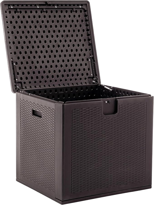 BTExpert 80 Gallon Large Deck Box Outdoor Storage Container for Patio Furniture, Garden Tools, Pool - In Store