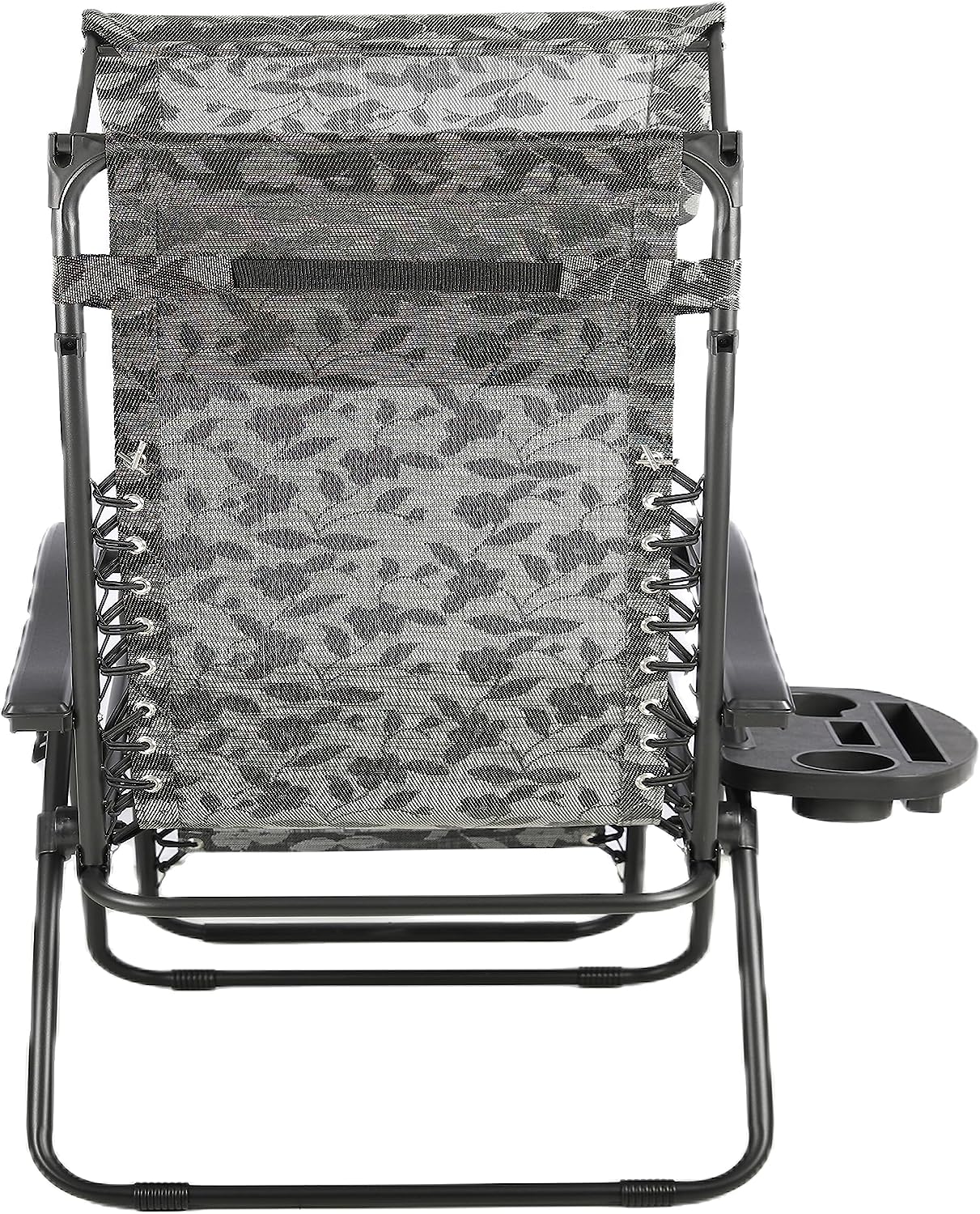 BTEXPERT Zero Gravity Chair Lounge Outdoor Pool Patio Beach Yard Garden Sunshade Utility Tray Cup Holder Black