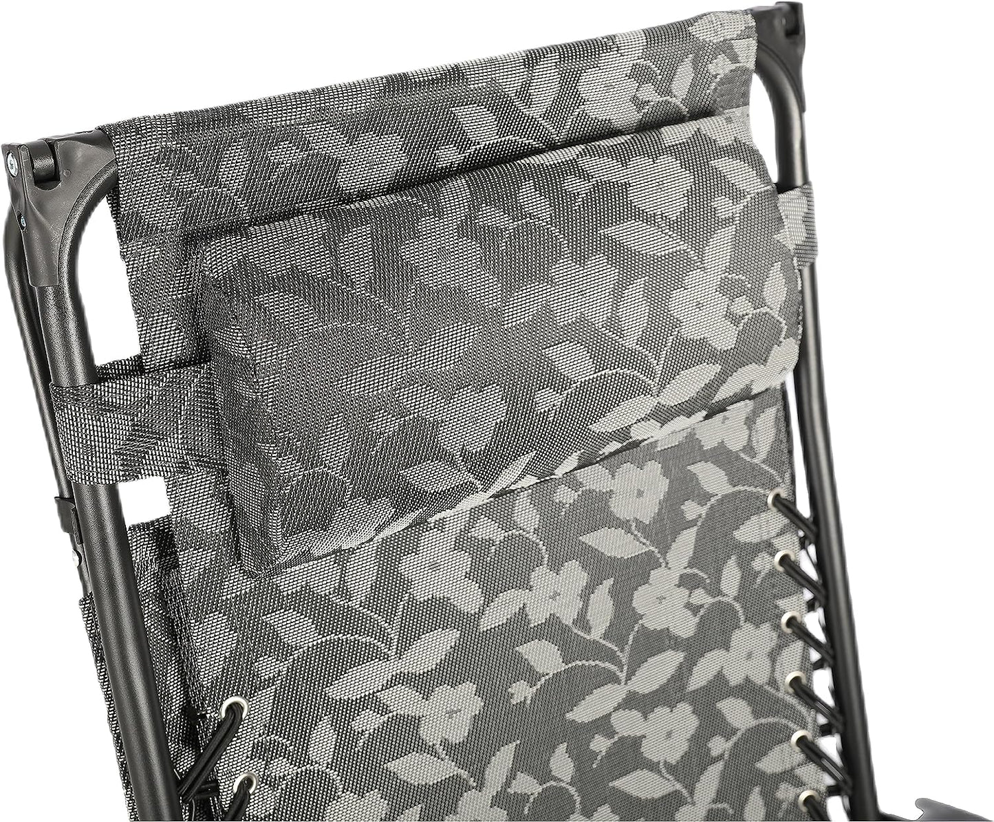 BTEXPERT Zero Gravity Chair Lounge Outdoor Pool Patio Beach Yard Garden Sunshade Utility Tray Cup Holder Black