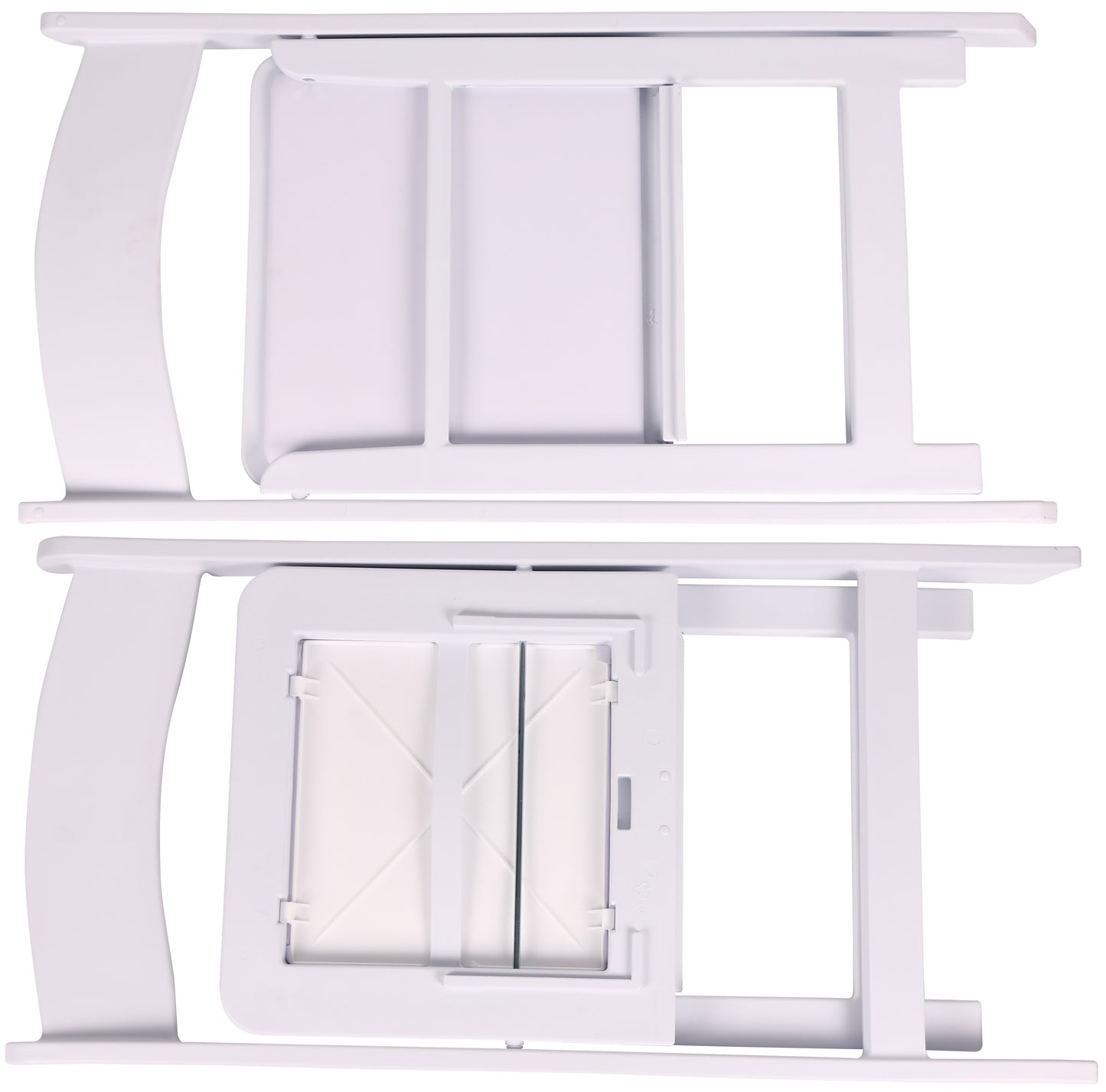 BTExpert Resin Folding Chair Vinyl Padded Seat Indoor Outdoor lightweight Set for Home White One