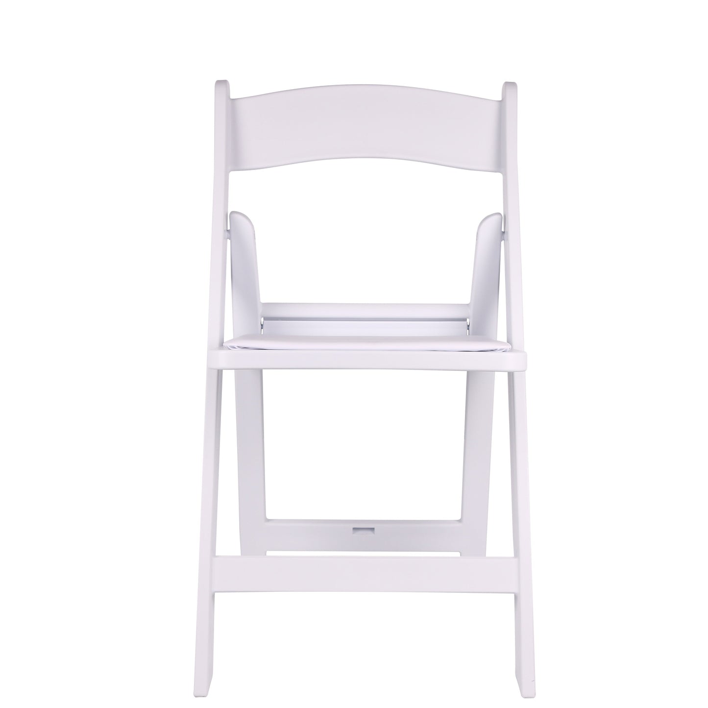 BTExpert Resin Folding Chair Vinyl Padded Seat Indoor Outdoor lightweight Set for Home White - Set of 20
