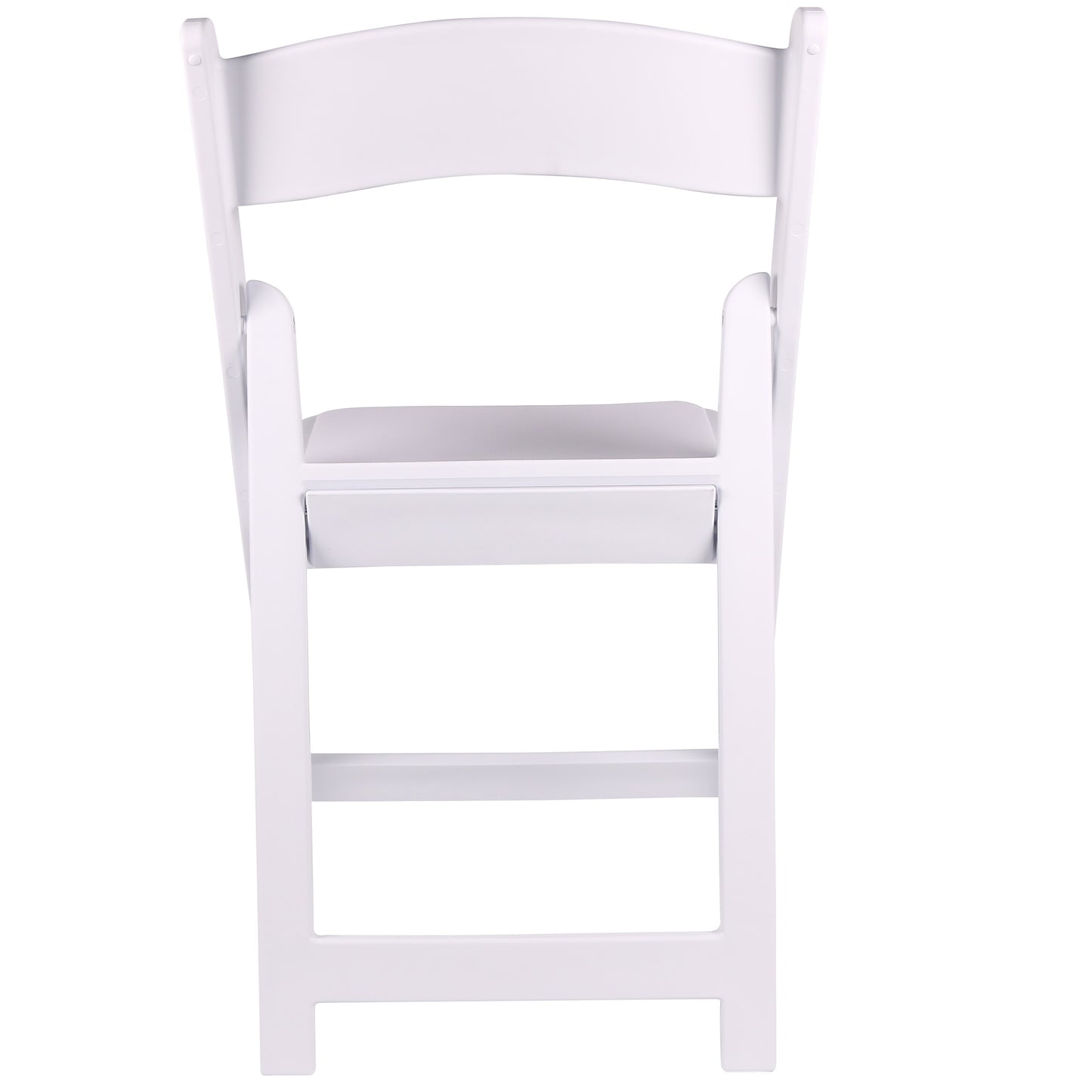BTExpert Resin Folding Chair Vinyl Padded Seat Indoor Outdoor lightweight Set for Home White One