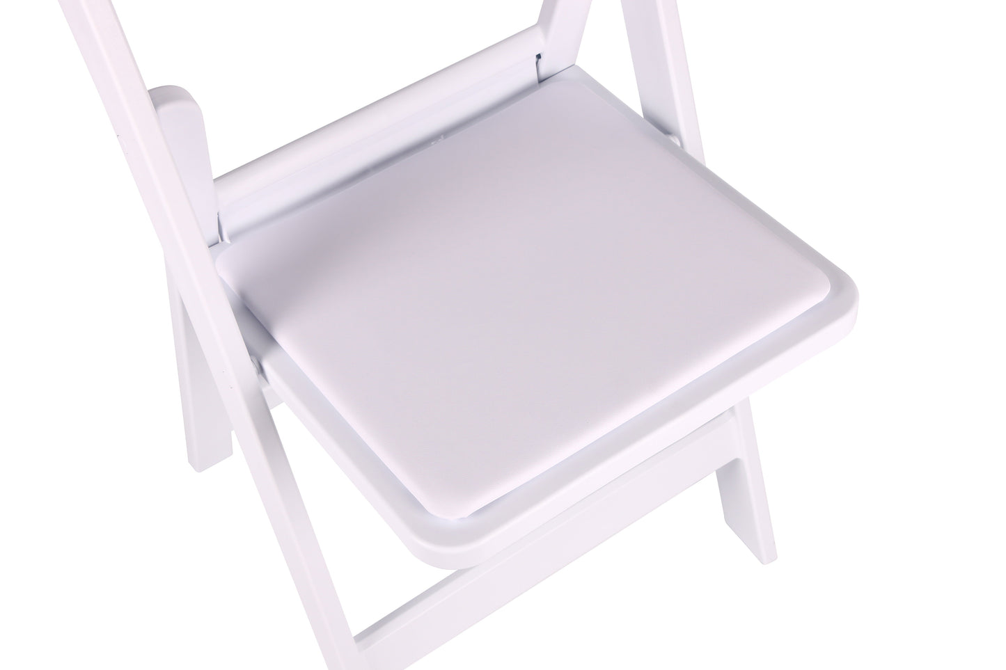 BTExpert Resin Folding Chair Vinyl Padded Seat Indoor Outdoor lightweight Set for Home White - Set of 20