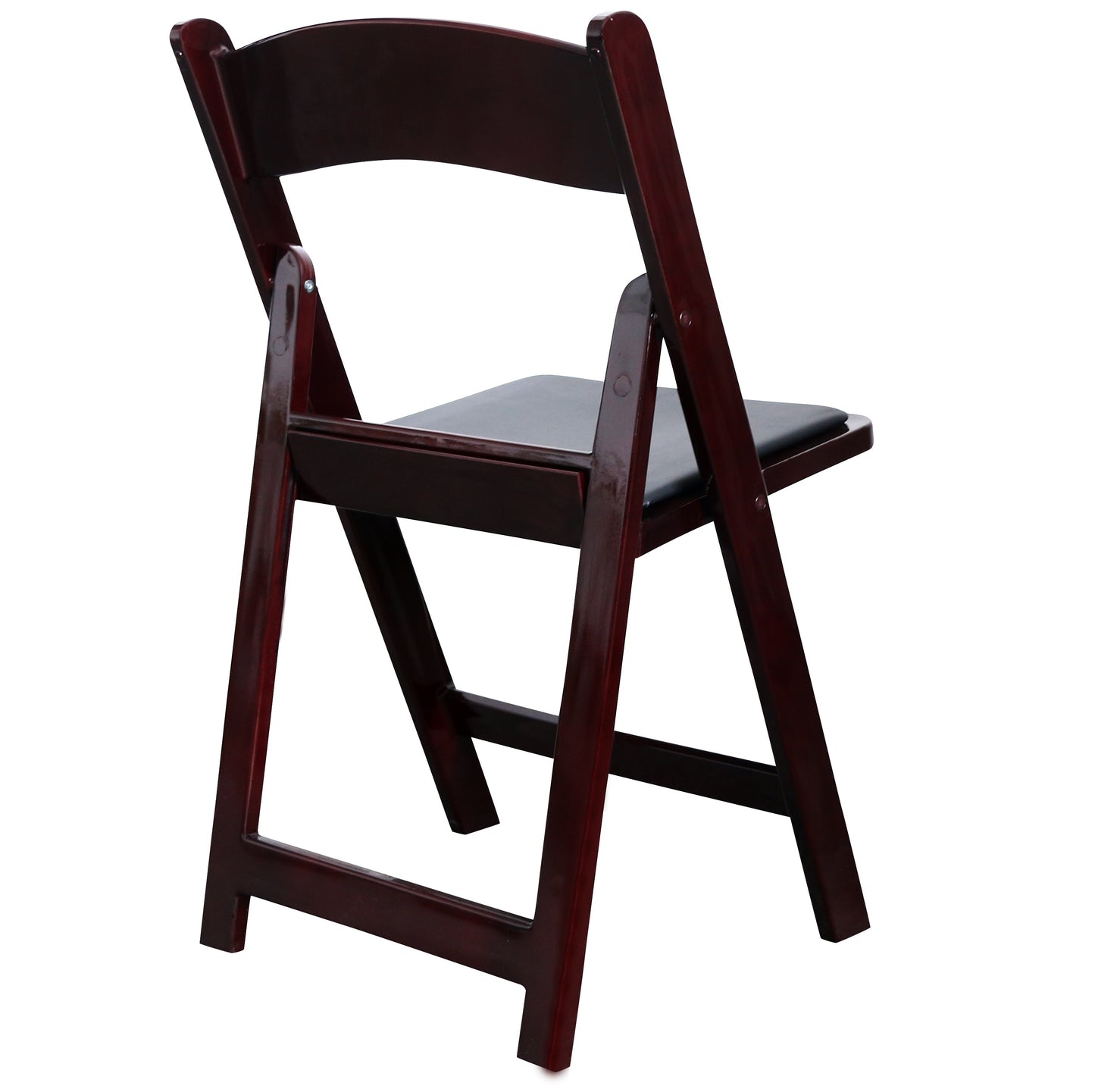BTExpert Resin Folding Chair Vinyl Padded Seat, Lightweight for Indoor/Outdoor, Home, Event, Dining, Church, Weddings, Red Mahogany One