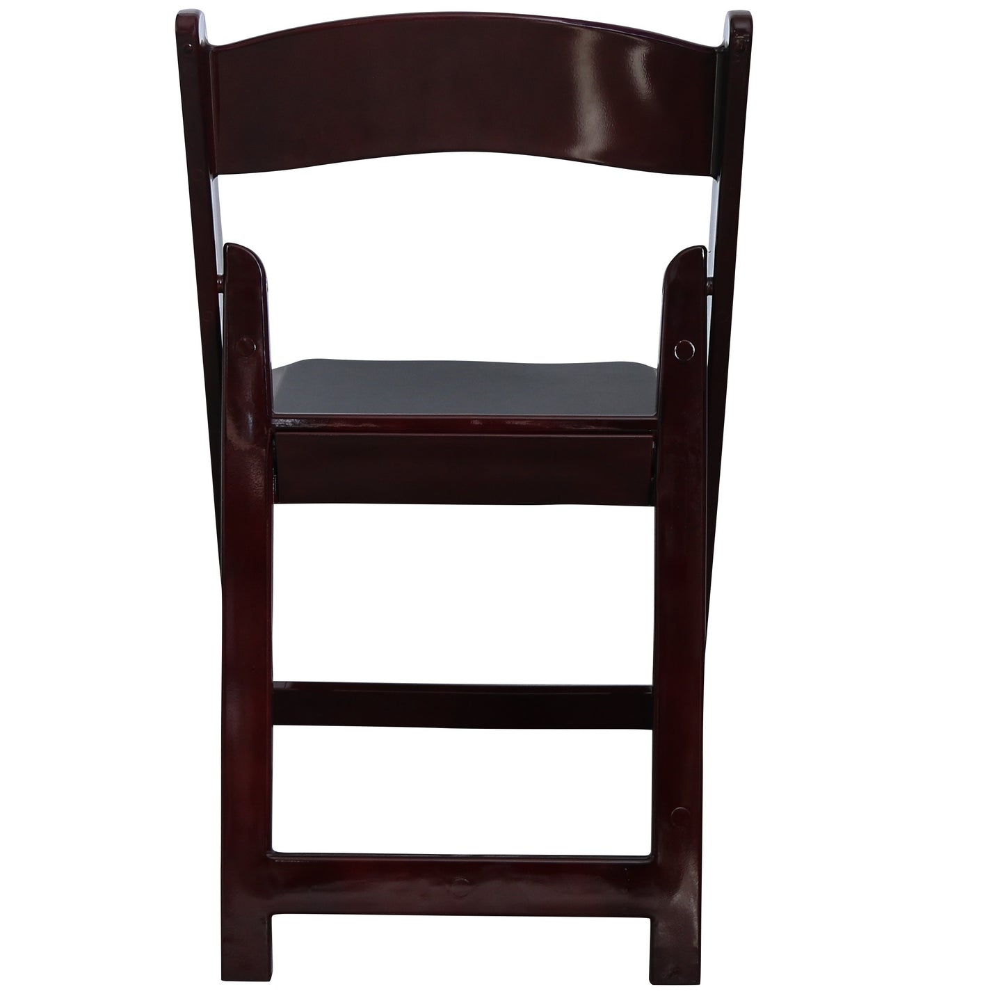 BTExpert Resin Folding Chair Vinyl Padded Seat, Lightweight for Indoor/Outdoor, Home, Event, Dining, Church, Weddings, Red Mahogany One