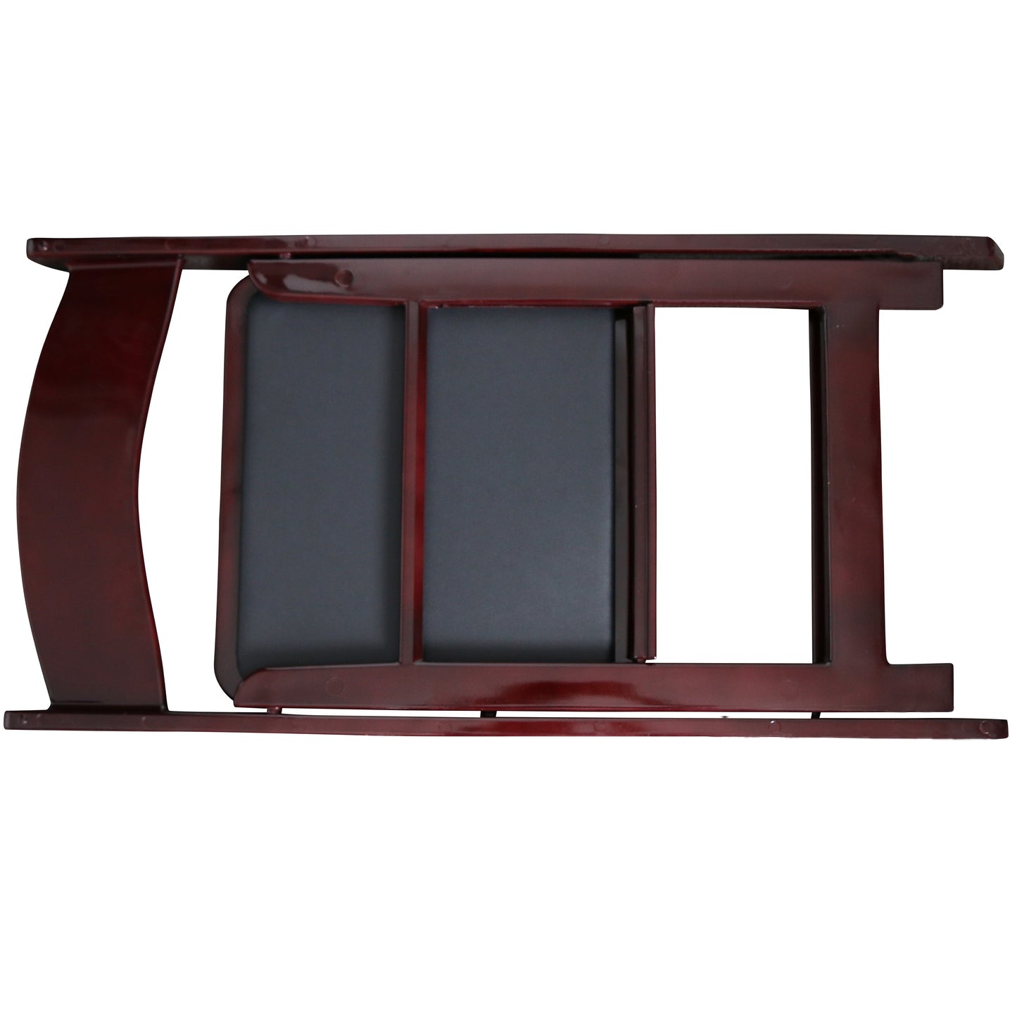 BTExpert Resin Folding Chair Vinyl Padded Seat, Lightweight for Indoor/Outdoor, Home, Event, Dining, Church, Weddings, Red Mahogany One