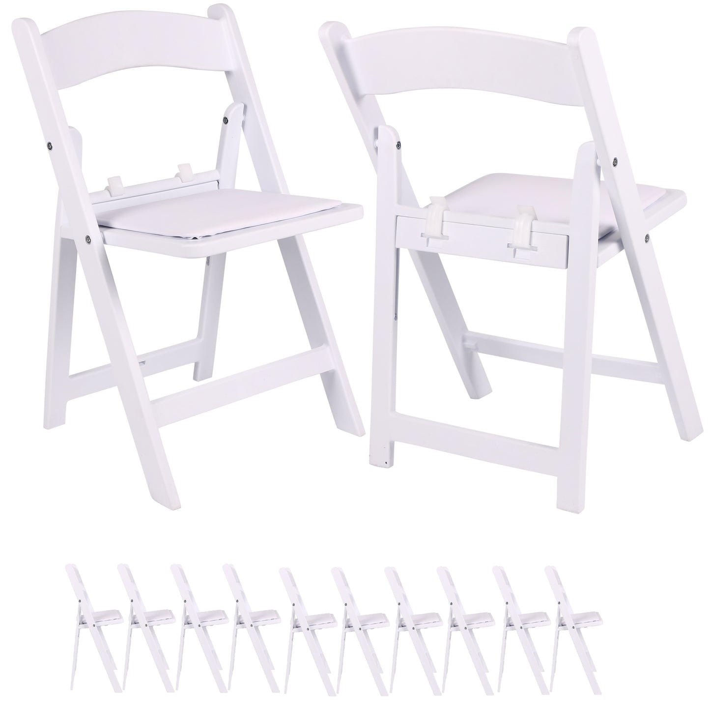BTExpert Kids Resin Folding Chair Vinyl Padded Seat Lightweight for Home, Event, Party, Picnic, Kitchen, Dining, Church, School - Set of 40