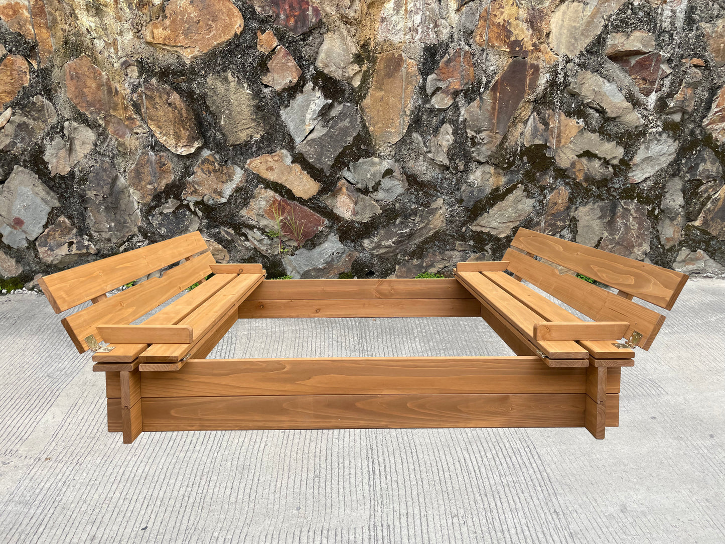 BTExpert Kids box 47x47 Outdoor Backyard foldable bench sand protection bottom liner