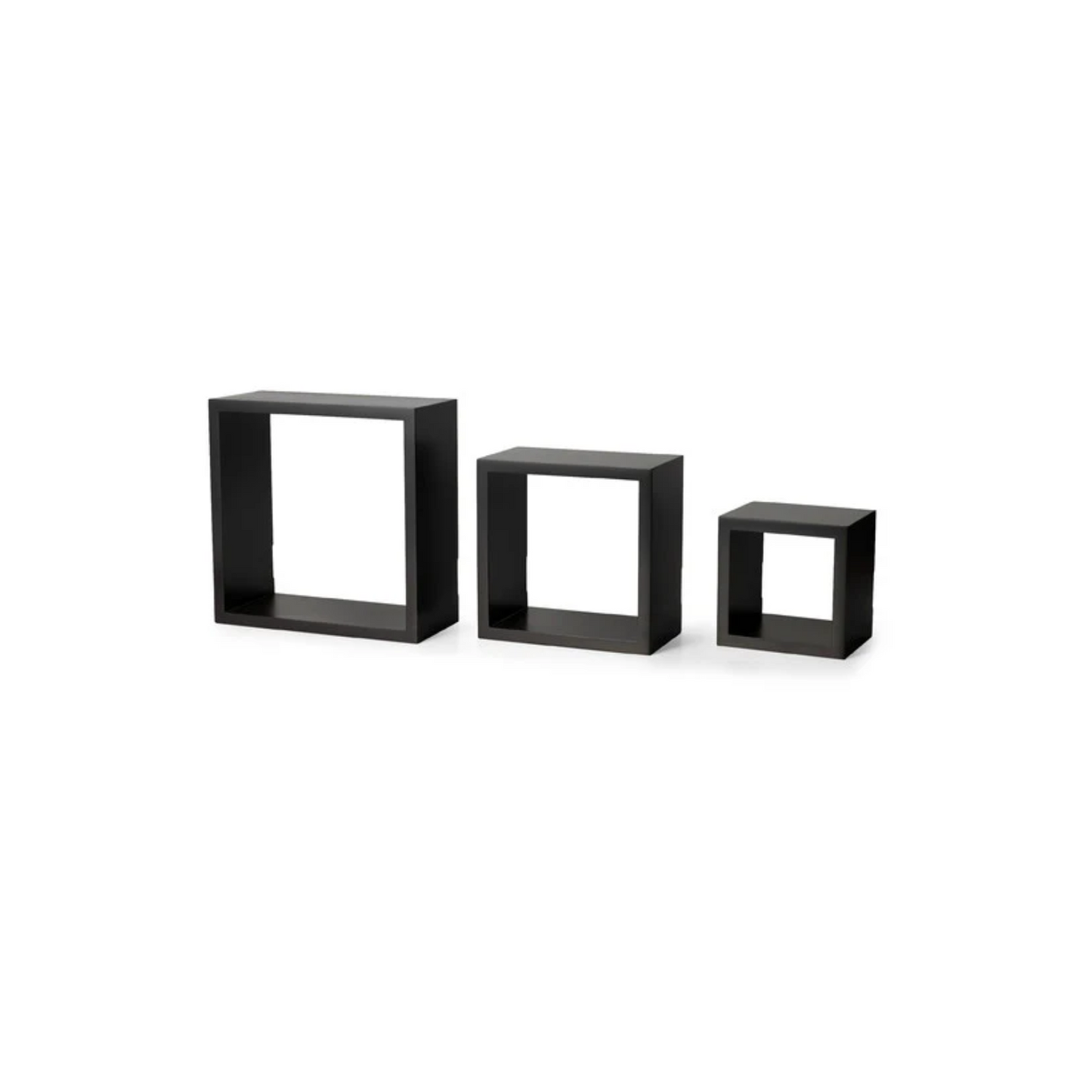 BTExpert Brown Set of three Cube Wall Shelves BOOK Rack Storage Display Decoration Shelf