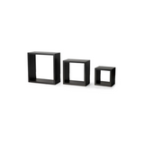BTExpert Brown Set of three Cube Wall Shelves BOOK Rack Storage Display Decoration Shelf