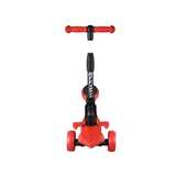 BTExpert Kids 3-Wheel Foldable Kick Scooter with LED Lights, Removable Seat, 4-Height Adjustable T-Bar for Ages 3–5
