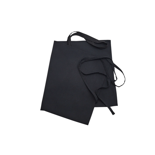 BTEXPERT 3 Pockets Waitress Waist Apron, Bar Kitchen Home, 24 x 12 Inches, Black 12 Pack