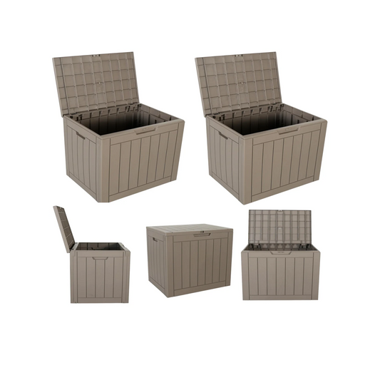 BTExpert Storage Box, 30 Gallon Container for Package Delivery Garden Tools Waterproof - Set of 2