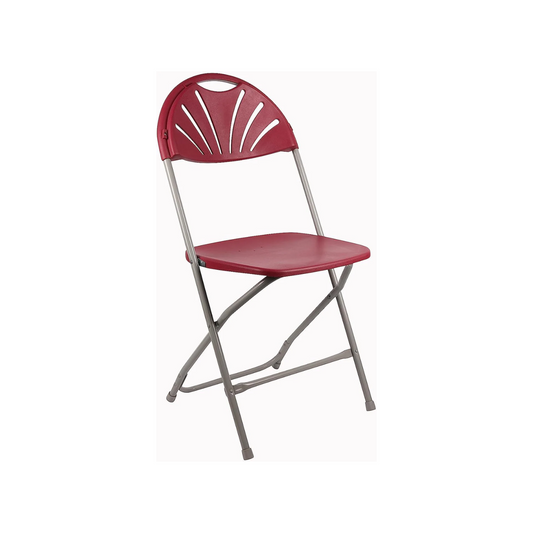 BTExpert Red Plastic Folding Chair Steel Frame Commercial Event Chair lightweight Wedding Party