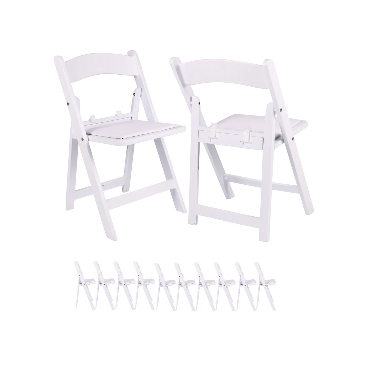 BTExpert Kids Folding Chair Vinyl Padded Seat Lightweight for Home, Event, Party, School - Set of 10