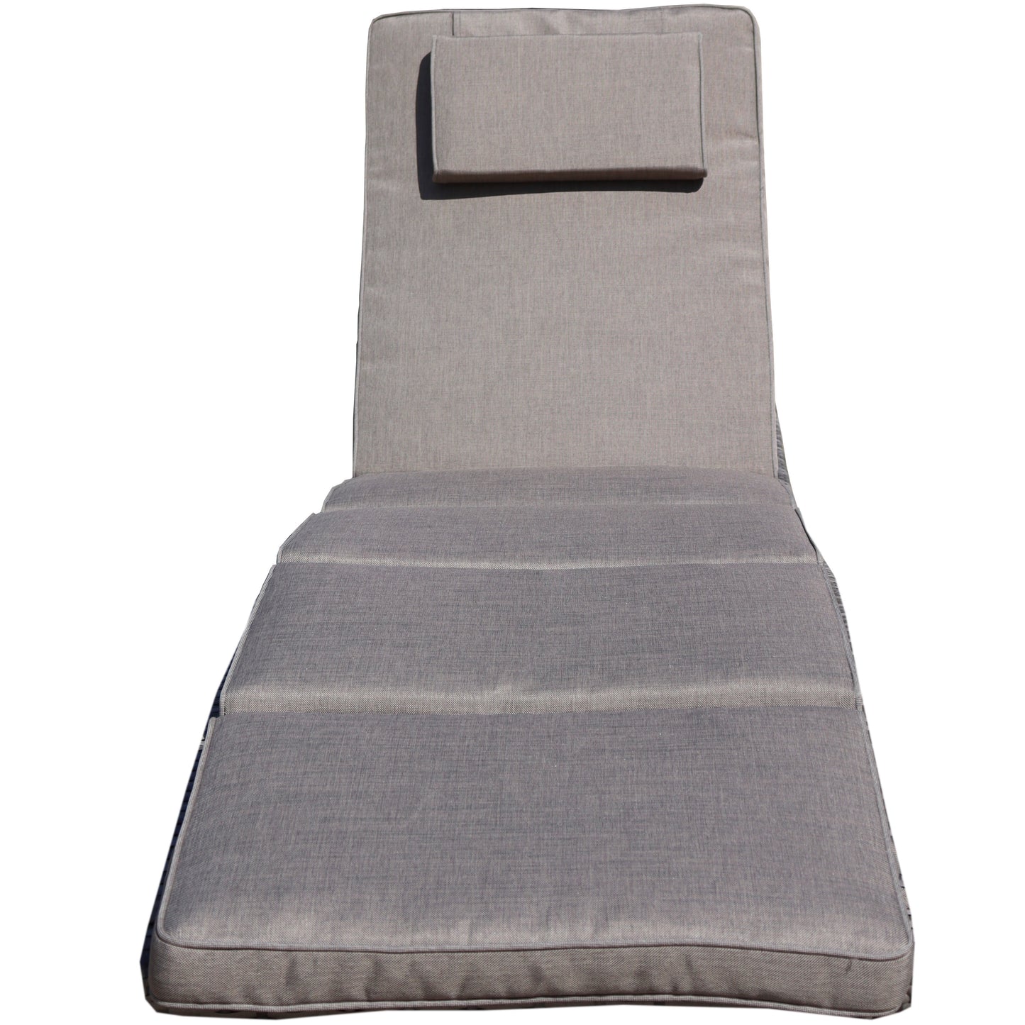 BTEXPERT Outdoor Chaise Cushion Patio Lounger Padding for Deck Lawn Garden Backyard Balcony Terrace - Light Brown