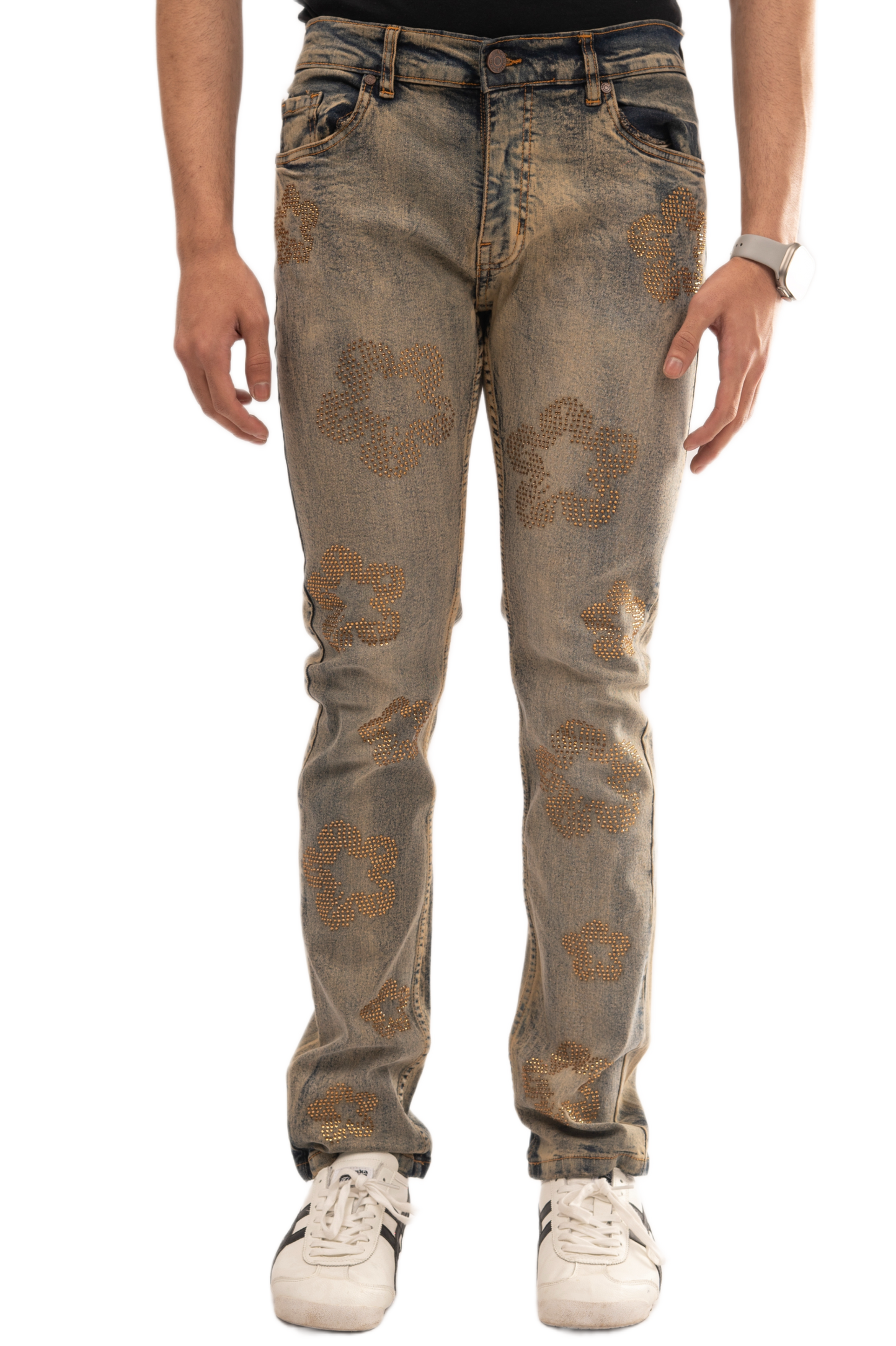NOVASTILE M3 Rhinestone Jeans - Light Tint