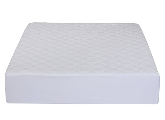 BTEXPERT 100 GSM Quilted Fitted Queen Mattress Pad, Soft & Elastic Fit Mattress Protector 60x80 Inches,Stretches upto 18 Inches Deep and durable White Fiberfill Polyester