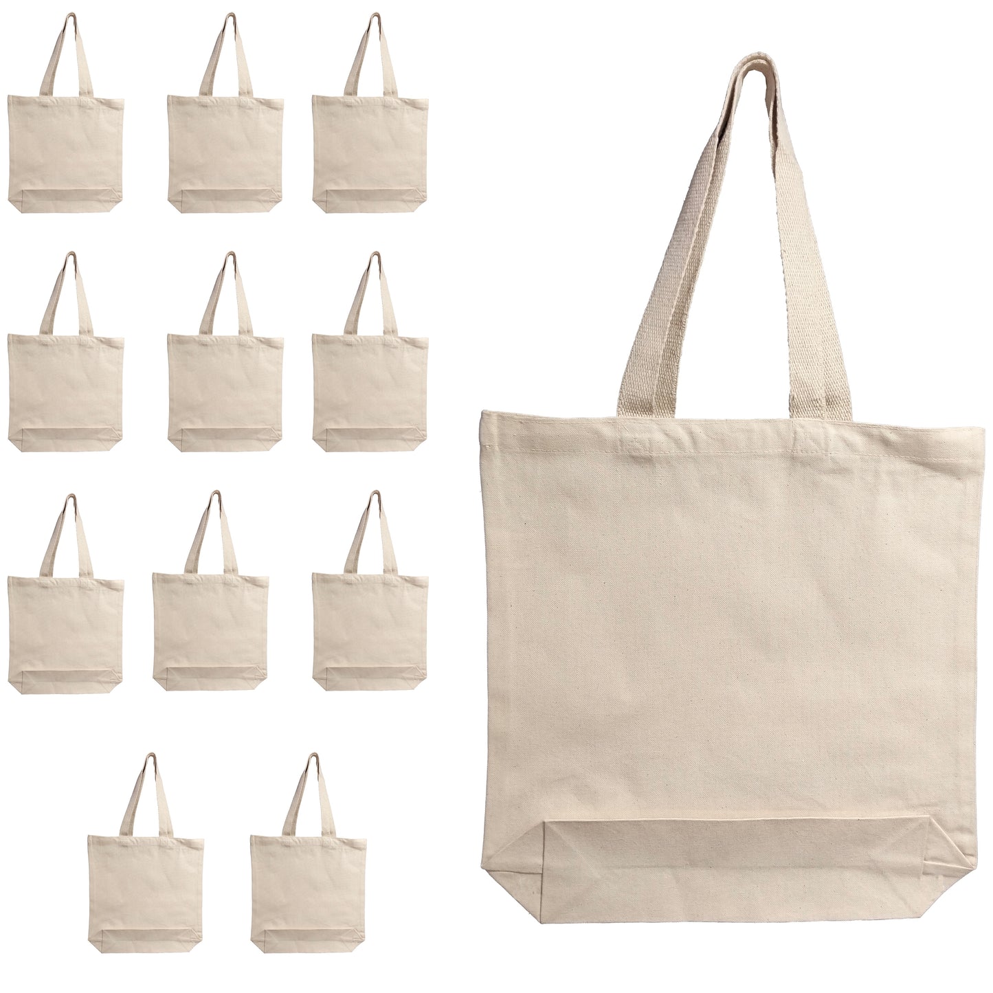 NOVASTILE Canvas Tote Bag 12oz Medium 15x16x3 - NS5343