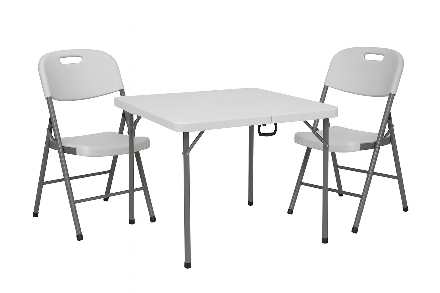 BTEXPERT White Folding Chair Steel Frame Commercial Foldable HDPE Event Chair Indoor Outdoor Wedding Party Picnic Kitchen Dining School Set of 20