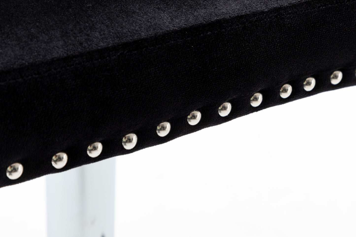 BTExpert Upholstered Dining Adjustable Seat, High Back Stool Bar Chair Black Tufted