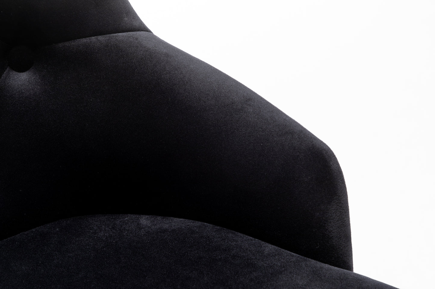 BTExpert Upholstered Dining Adjustable Seat, High Back Stool Bar Chair Black Tufted