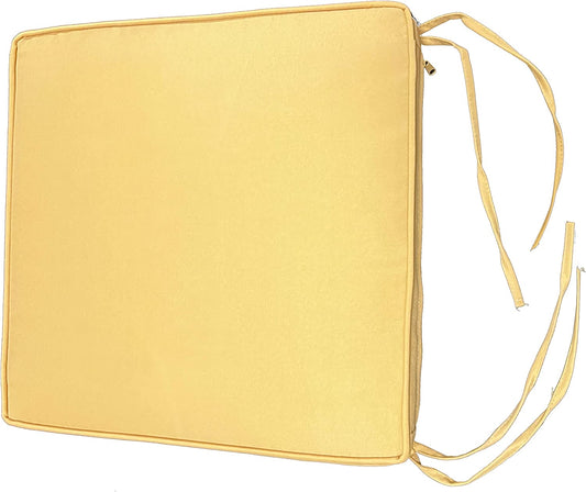 BTExpert Outdoor Garden Chair Cushions, 15"x15"x2" Water-Resistant Pads for Patio, Bistro, Kitchen - Set of 2