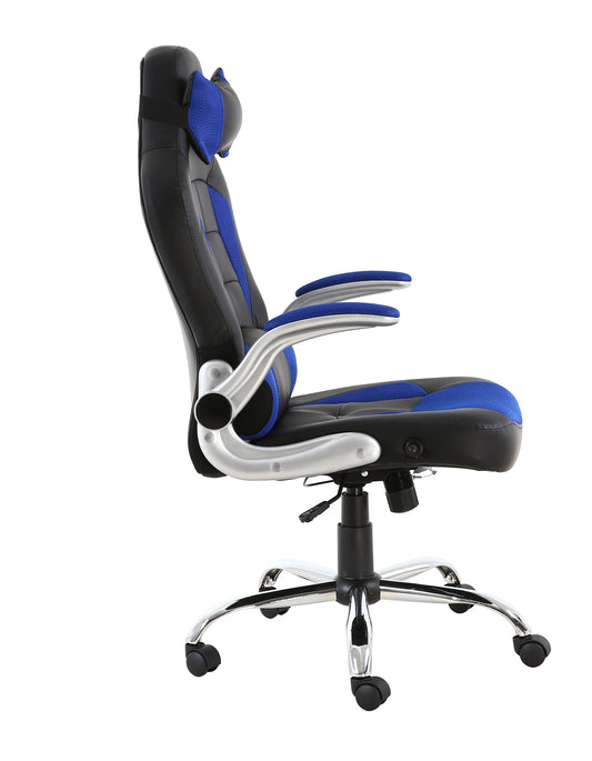 BTEXPERT Leather Office Gaming Chair Napping tilt Pillow Headrest Lumbar Support