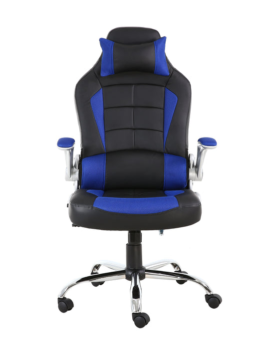 BTEXPERT Leather Office Gaming Chair Napping tilt Pillow Headrest Lumbar Support