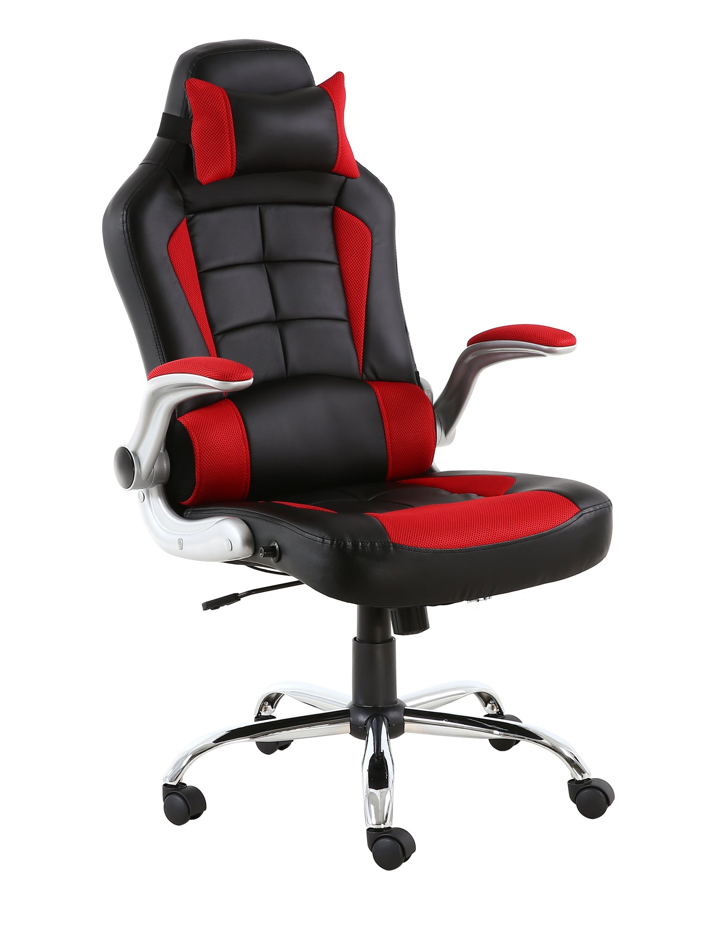 BTExpert High Back Reclining Leather Chair Executive Racing Office Gaming Chair red
