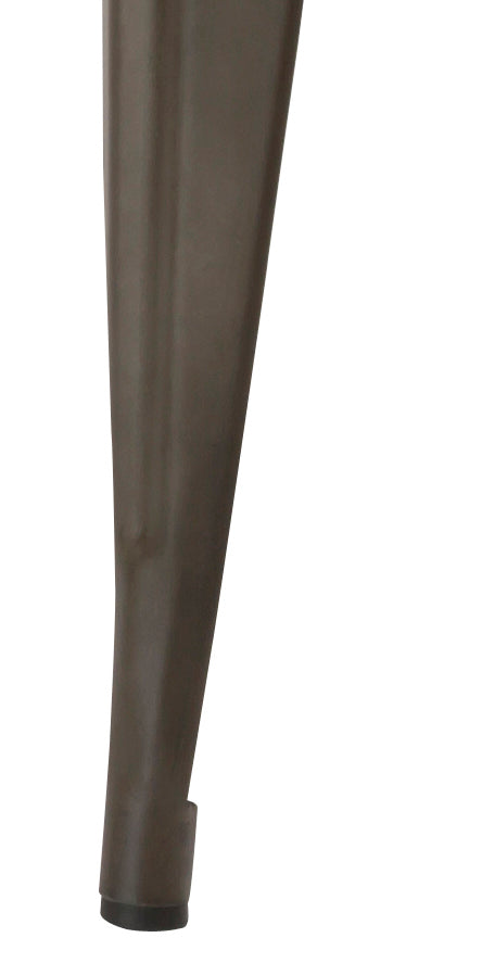 Industrial Antique Rustic Wood Metal Dining Bench Full Back Garden Patio