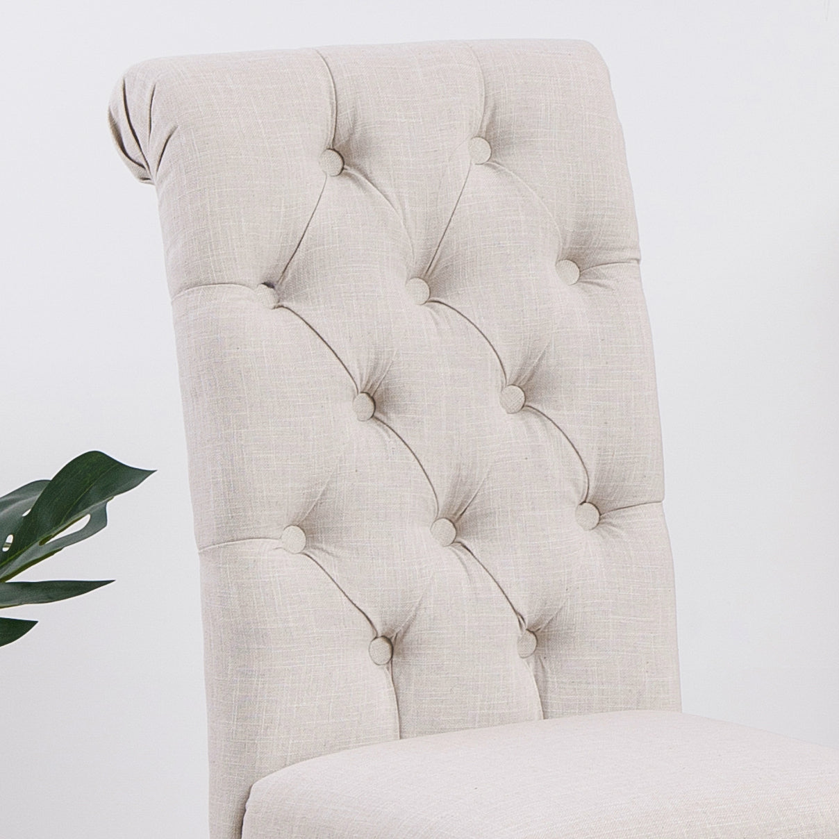 BTExpert High Back Tufted Parsons Upholstered Dining Room Chair ide Solid Wood Accent
